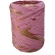 Raffia, 200 m, two-tone - gold and pink