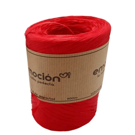 Raffia, 200 m, red