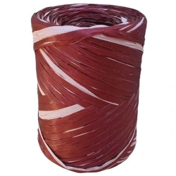 Raffia, 200 m, two-tone - cherry and light pink