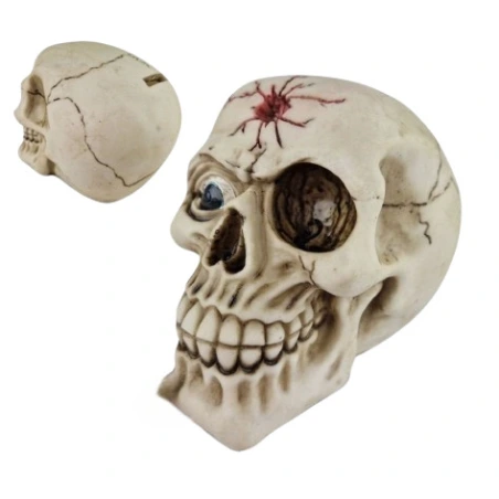 Piggy Bank - Skull, 15 cm
