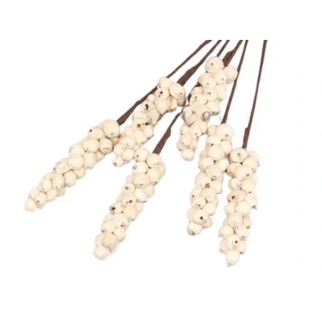 Decorative Shola Berries (30 pcs on wire), 25 cm, 1 pack. - 6 pcs.