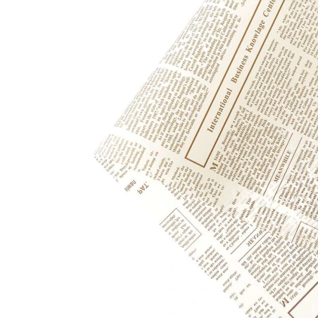 Wrapping Paper With Writings, 57×57 cm, white