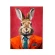 Picture Business Rabbit, orange Acrylic on canvas, 30x40cm hand painted