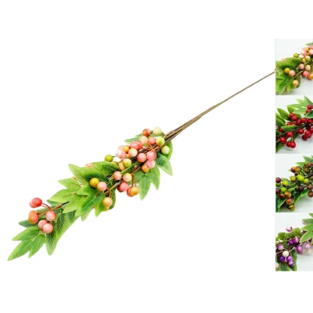 Artificial berry branch, 73 cm