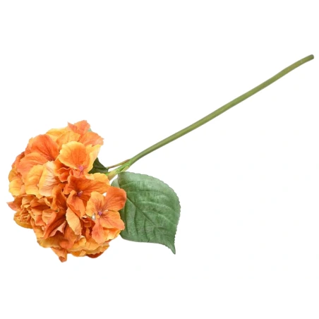 Dirbtinė hortenzija, 62 cm, oranžinės spalvos