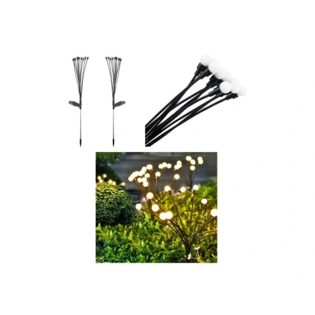 Sodo lempa LED, šiltai baltos spalvos