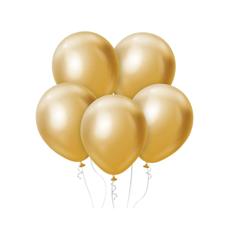 Beauty&Charm balloons, platinum gold 12" / 7 pcs.