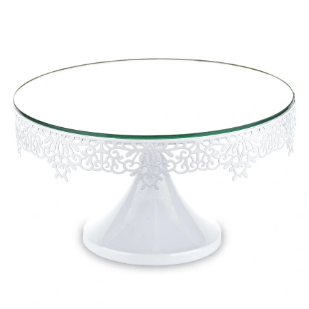 Decorative tray, 17×29.5×29.5 cm, white
