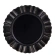 Decoration plate, 2.5×33×33 cm, black, gold color