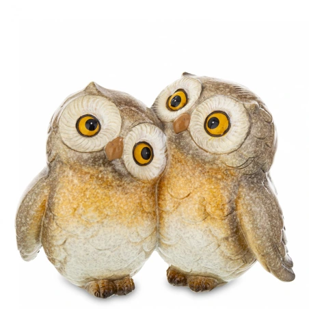 Two owl figurine, 7.5×10×5.5 cm