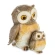Owl with owlet figurine, 13×9×12 cm