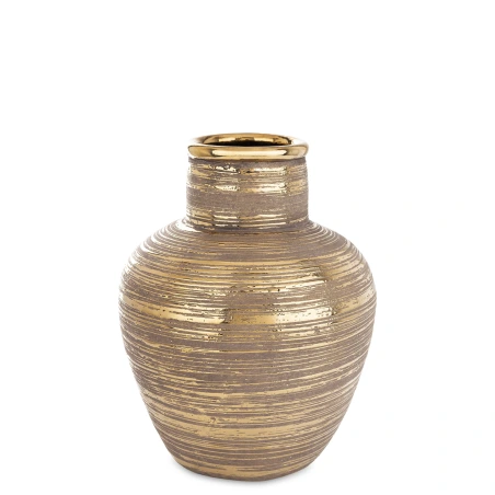 Vase, 28×22×22 cm, gold color