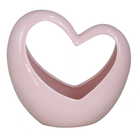 Flowerpot "Heart", 25×10×23.5 cm, pink