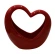 Flowerpot "Heart", 25×10×23.5 cm, red