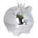 Money box "Pig with a crown", 21×16×21 cm, silver color