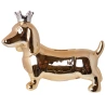 Money box "Dog with a crown", 23×9×17.5 cm, gold color