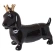 Money box "Dog with a crown", 23×9×17.5 cm, black
