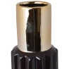 Vase, 9×32.5 cm, black-gold