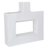 Vaza, 25×6,5×25 cm, baltos spalvos