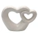Decoration "Hearts", 20×6×14 cm, white