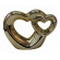 Decoration "Hearts", 20×6×14 cm, gold color