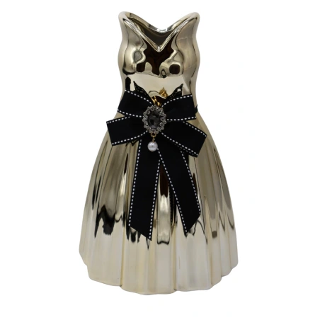 Vase "Golden Dress", 17×15×28 cm