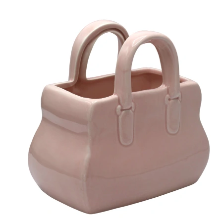 Vase "Pink Handbag", 18.5×11×19.5 cm