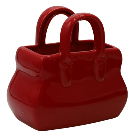 Vase "Red Handbag", 18.5×11×19.5 cm