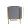 Metal flowerpot, 28×30 cm, gray