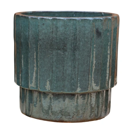 Flowerpot, 38×35 cm, olive green