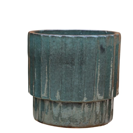 Flowerpot, 30×29 cm, olive green