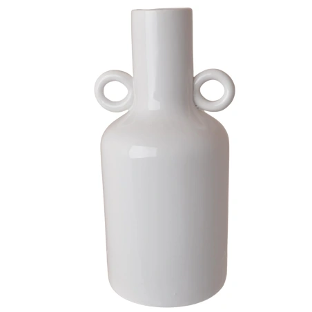 Vase, 10.5×24 cm, white
