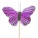 Butterfly Zebora, 10 cm on a 50 cm stick