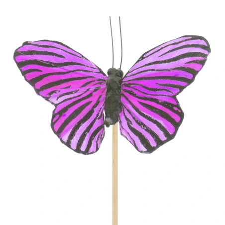 Tauriņš zebora, 10 cm uz 50 cm gara kociņa
