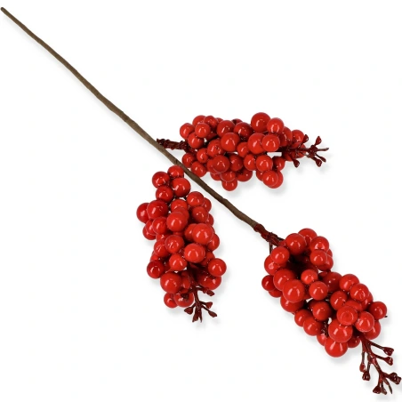 Artificial berry branch, h-44 cm