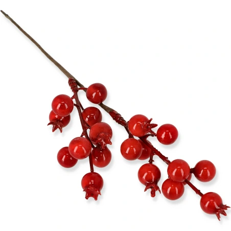 Artificial berry branch, h-28 cm