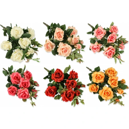 Artificial rose bouquet, 60 cm