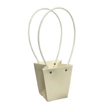 Gift Bag, 12×8×12,5 cm, cream