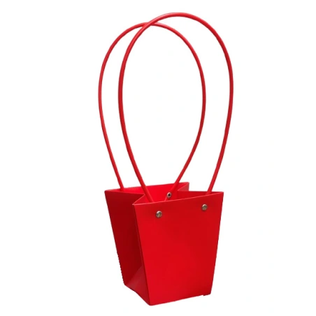 Gift Bag, 12×8×12,5 cm, red