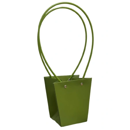 Gift Bag, 12×8×12,5 cm, green