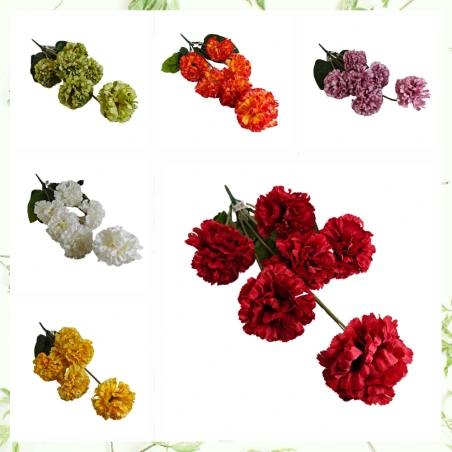 Artificial carnation bouquet, 46 cm