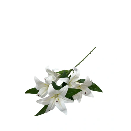 Dirbtinė lelija, 5 žiedai, 65 cm