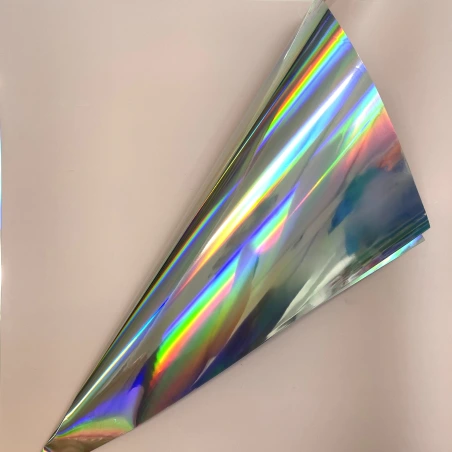 Wrapping Paper, 58×58 cm, cream / holographic