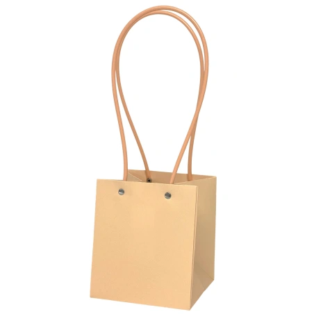Gift Bag, 12,4×13×15 cm,, peach