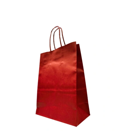 Craft Paper Gift Bag, burgundy, 120 µm