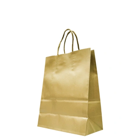 Craft Paper Gift Bag, gold, 120 µm