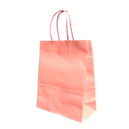 Craft Paper Gift Bag, pastel pink, 120 µm