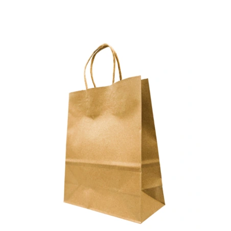 Craft Paper Gift Bag, brown / natural, 120 µm