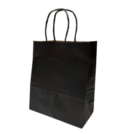 Craft Paper Gift Bag, black, 120 µm
