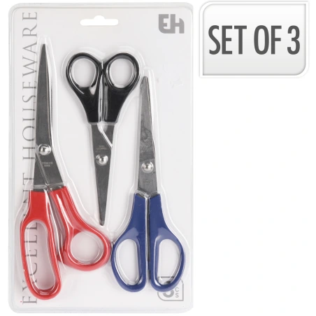 Šķēres, 1 iepakojums - 3 gab., 19 cm, 15 cm, 12,7 cm